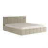 POLSTERBETT aus Velvet Sandvika Creme 160x200 cm - Beige, Textil (160/200cm) - Meblito