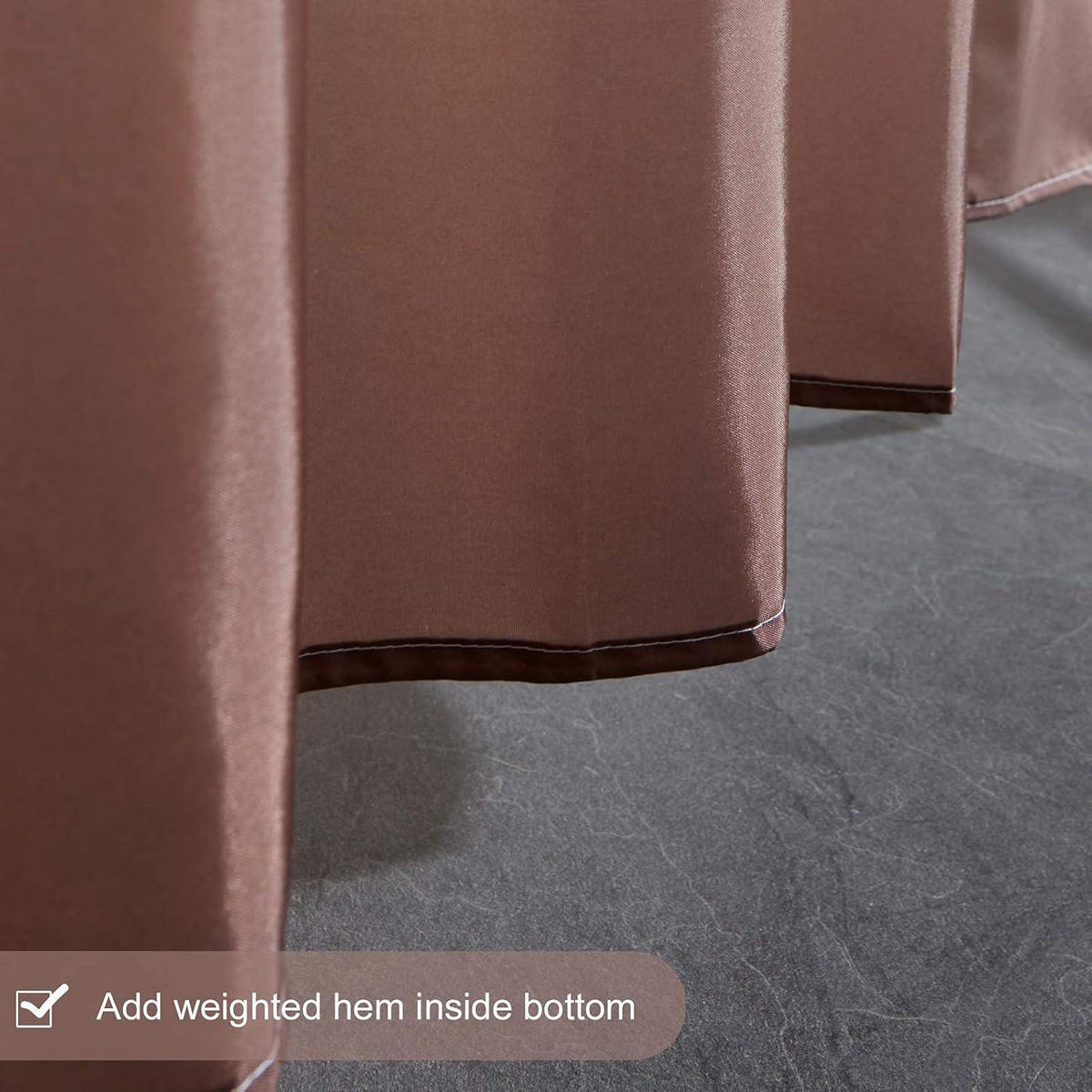 DUSCHVORHANG Stoff Taupe 240 x 200 cm - Beige, Textil (200/240cm)