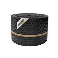 SICHTSCHUTZSTREIFEN Rattan PE für Doppelstabmatten Schwarz 26m - Schwarz, Kunststoff (2600/19cm) - ZAUN|ZU