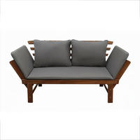 SITZBANK MODULAR Akazie Natur 210 cm - Braun/Grau, Holz (165/85/70cm) - riess-ambiente