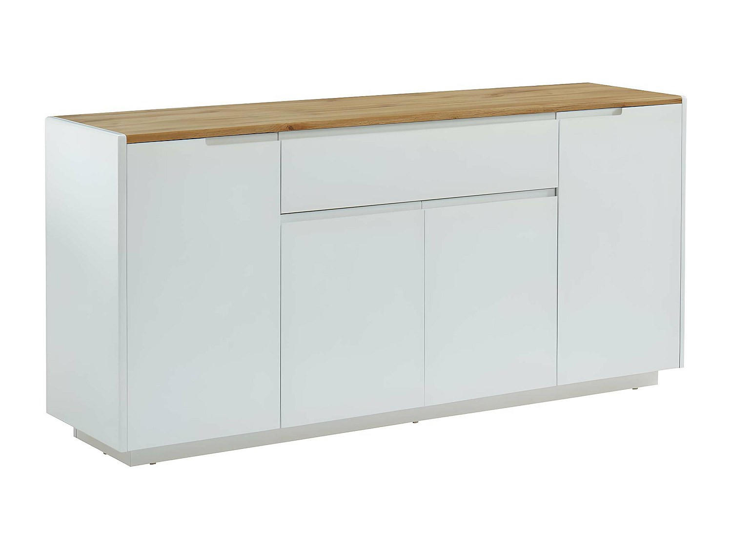 SIDEBOARD - 160cm x 40cm - MDF - naturfarben hell, weiß - AMANI - Naturfarben, Holz (160/76/40cm) - Vente-Unique