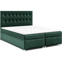 BOXBETT Trinity K-6 Bonellfederkern inkl. Topper - Grün, Holz/Holzwerkstoff (160/200cm) - Best For Home