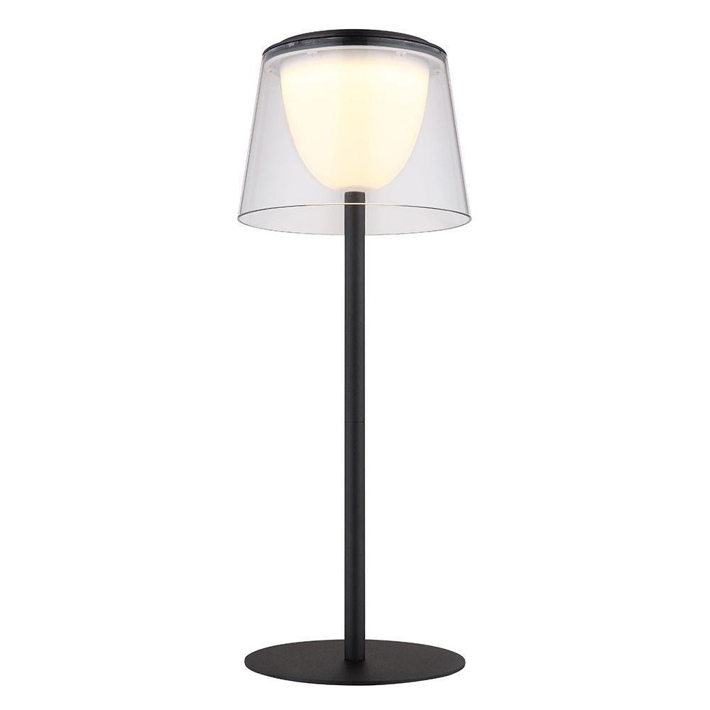 LED TISCHLEUCHTE Mariam Schwarz - Schwarz, Metall (13/13/34cm) - Globo Lighting