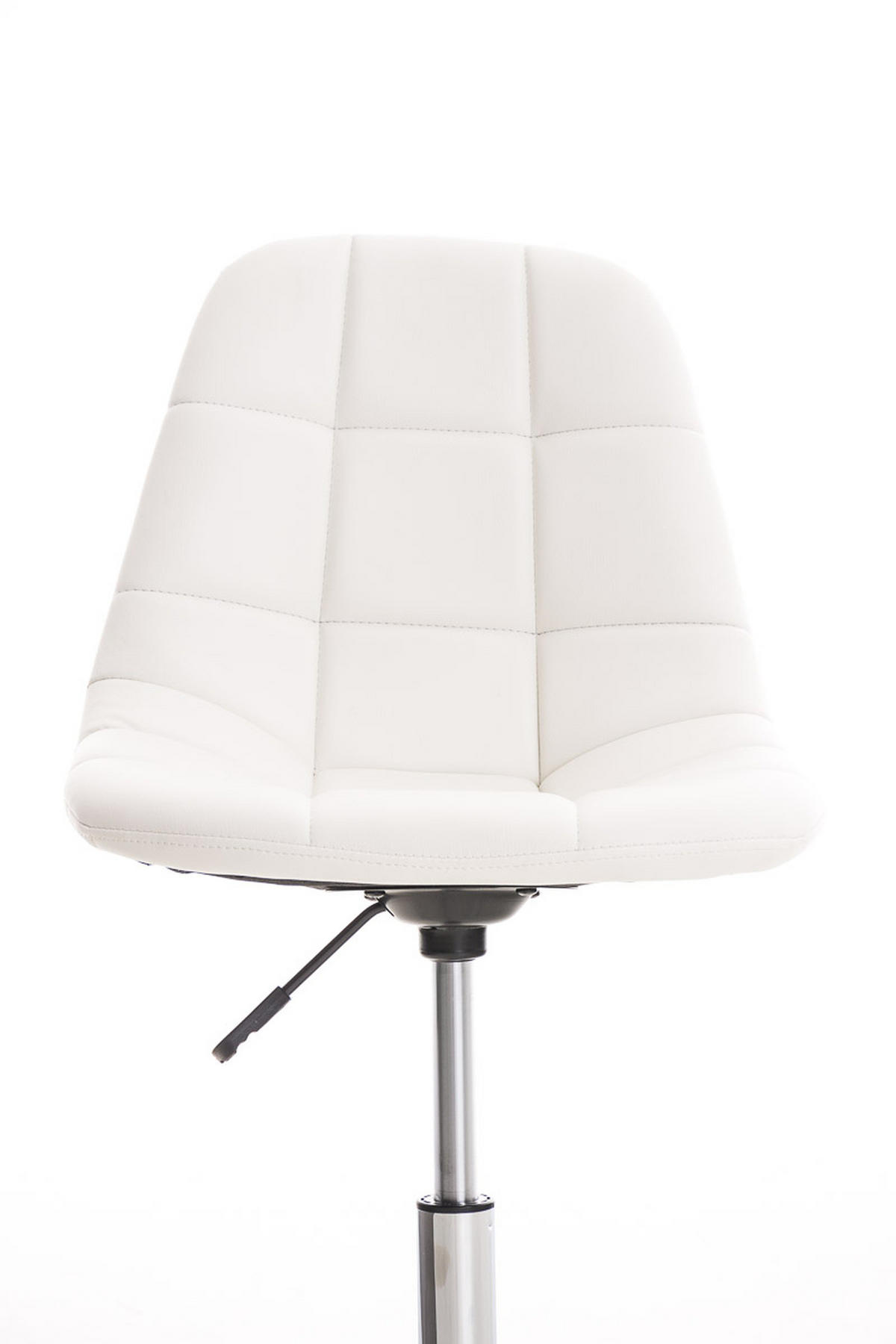 BÜROSTUHL Emily, Kunstleder Weiß - Weiß, Textil/Metall (55/91/55cm) - TPFLiving