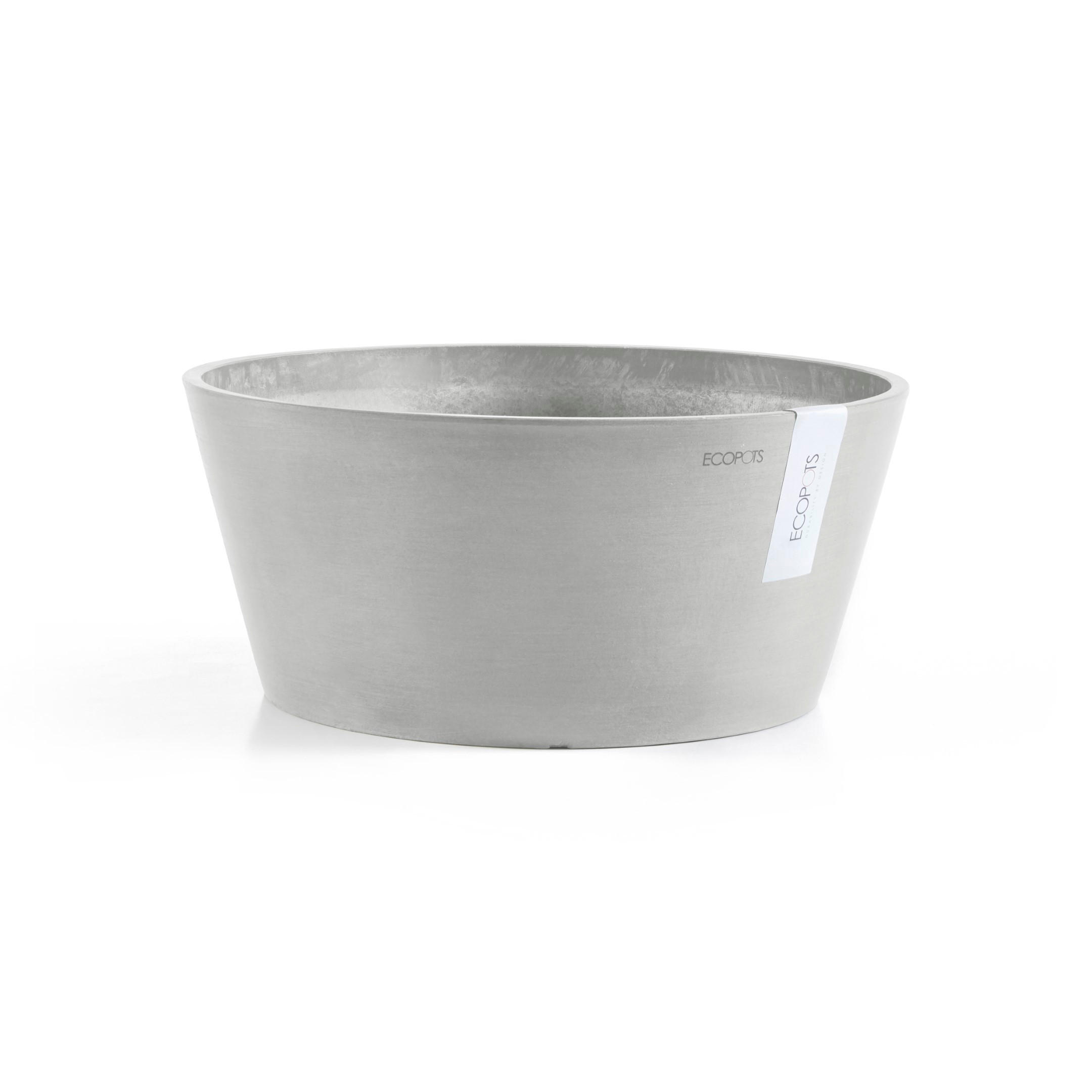 Ecopots Blumentopf Hellgrau 15.6 cm