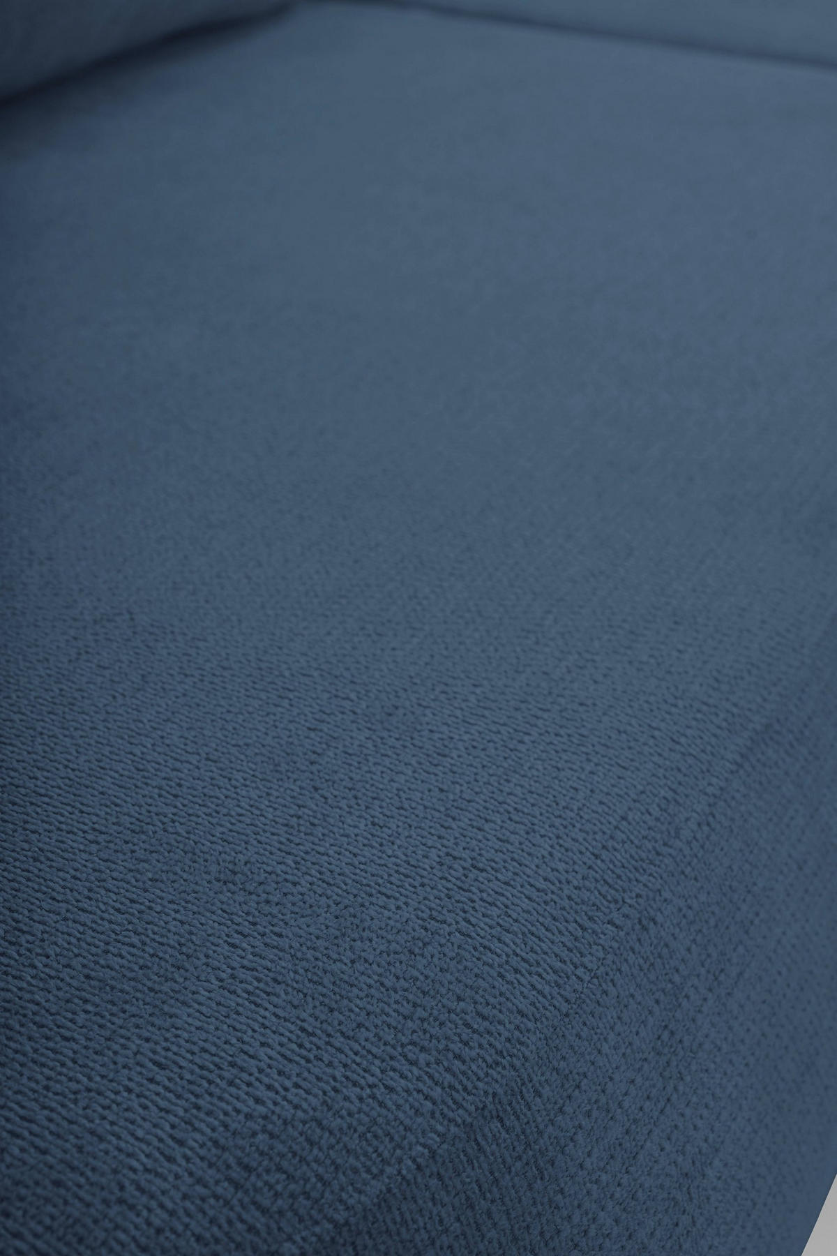 ECKSOFA AMICO R-S Dunkelblau Geflochtener Stoff mit Schlaffunktion - Dunkelblau, Holz (248/174cm) - MASSENO