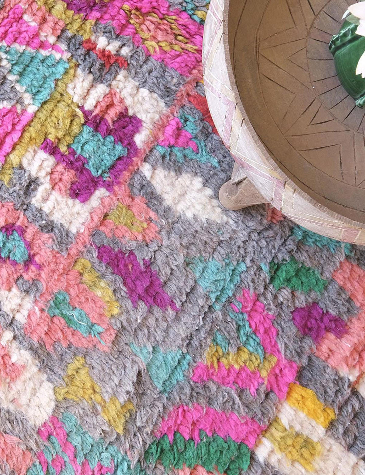 BERBERTEPPICH aus reiner Wolle 139x 247 cm - Multicolor, Naturmaterialien (139/247cm) - AFK Living