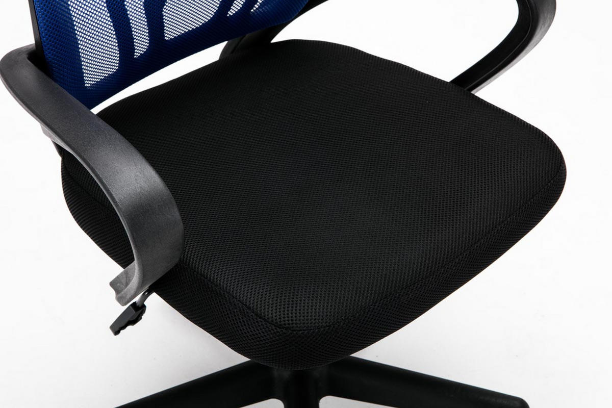 BÜROSTUHL Genf mit Netzbezug, Blau - Blau, Kunststoff/Textil (56/100/54cm) - TPFLiving