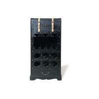 WEINREGAL - 43 cm x 29.5 cm - holz - schwarz Cavina - Schwarz, Holz (43/100/29.5cm) - Vente-Unique