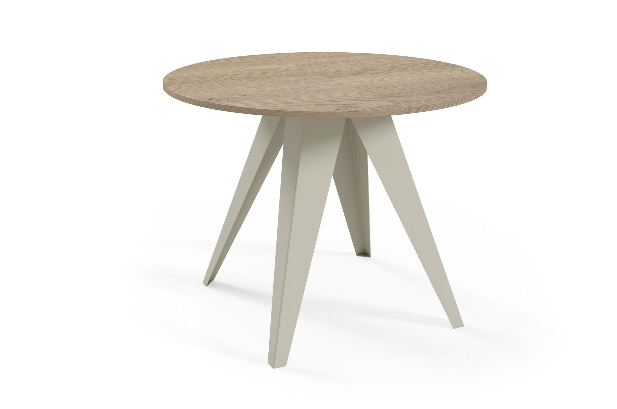 ESSTISCH Gerda - Kaschmir/Beige, Holzwerkstoff/Metall (90/90/76cm) - Meblini