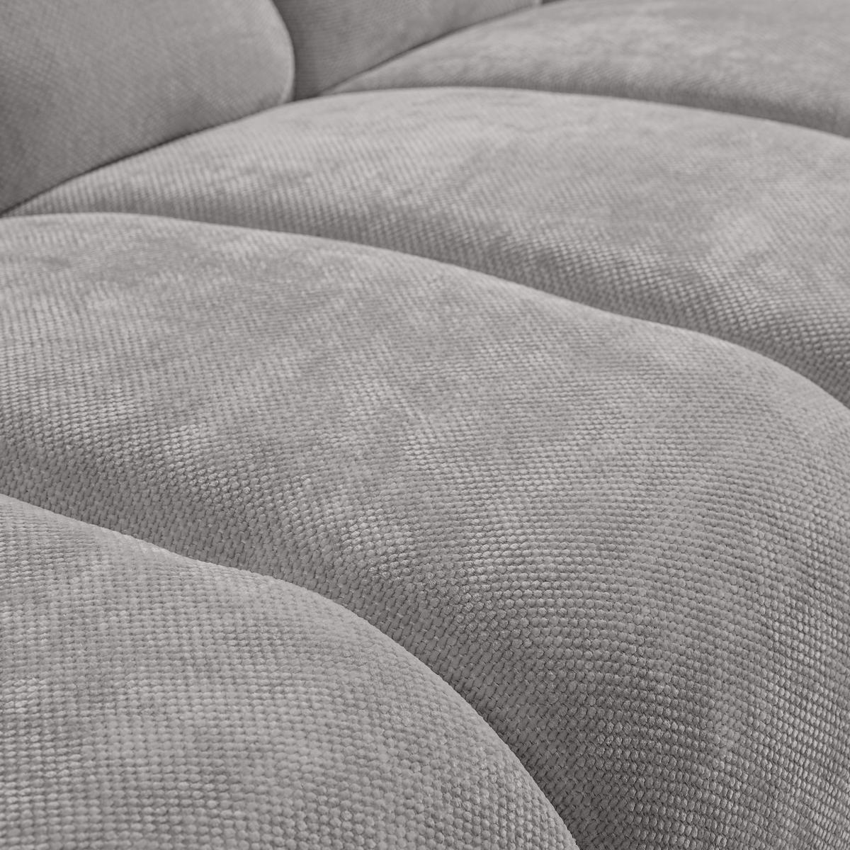 2-SITZER SOFA Volare ohne Schlaffunktion Hellgrau - Hellgrau/Schwarz, Textil/Metall (160/83/98cm) - Beautysofa