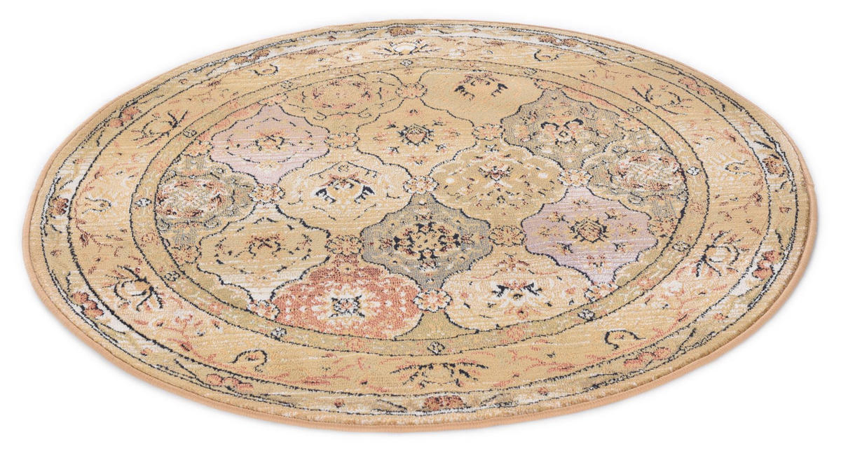 WEBTEPPICH Gabiro 208 200x200 cm - Beige, Textil (200/200cm) - THEKO
