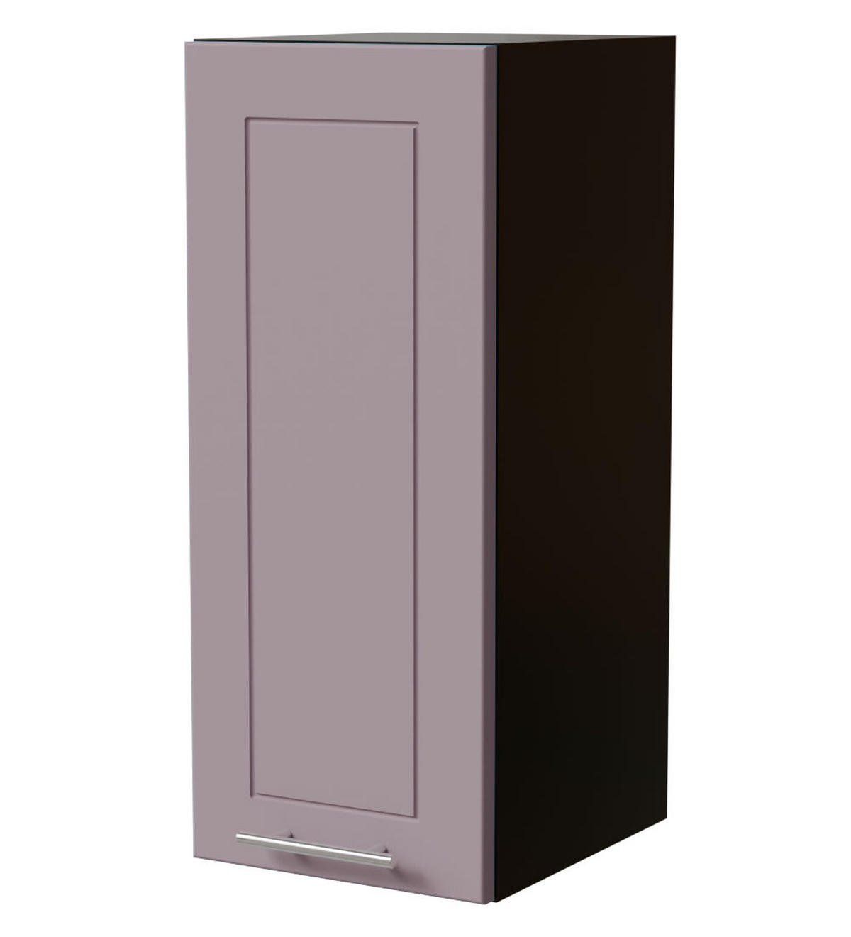 HÄNGESCHRANK Bari W2/30 RAL 4009 pastellviolett (K5) / Schwarz Matt 30 / 32,5 / 72cm - Violett/Schwarz, Holz/Holzwerkstoff (30/72/32.5cm) - Feldmann-Wohnen