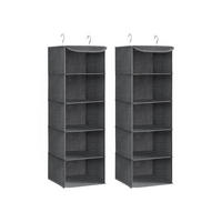HÄNGEORGANIZER RIYADH 2ER-SET - Grau, Naturmaterialien (30/90/30cm) - Hansiro
