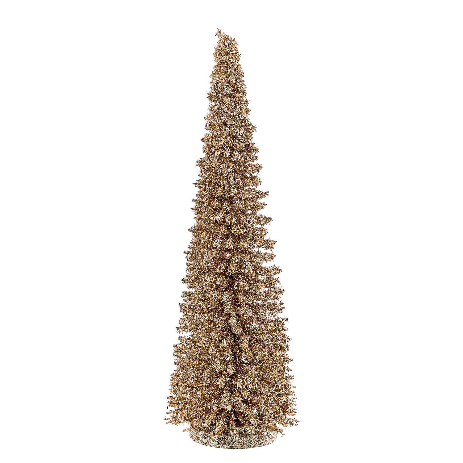 DEKO-TANNE X-Mas glitzernd - Goldfarben, Naturmaterialien (17/45/17cm) - Butlers