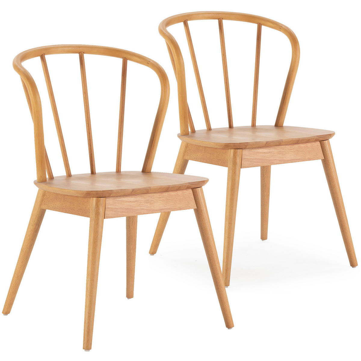 STUHL 2er-Set Brisa Eiche Farbe, Massivholz - Honigeiche, Holz (47/83/59cm) - VS Venta-stock