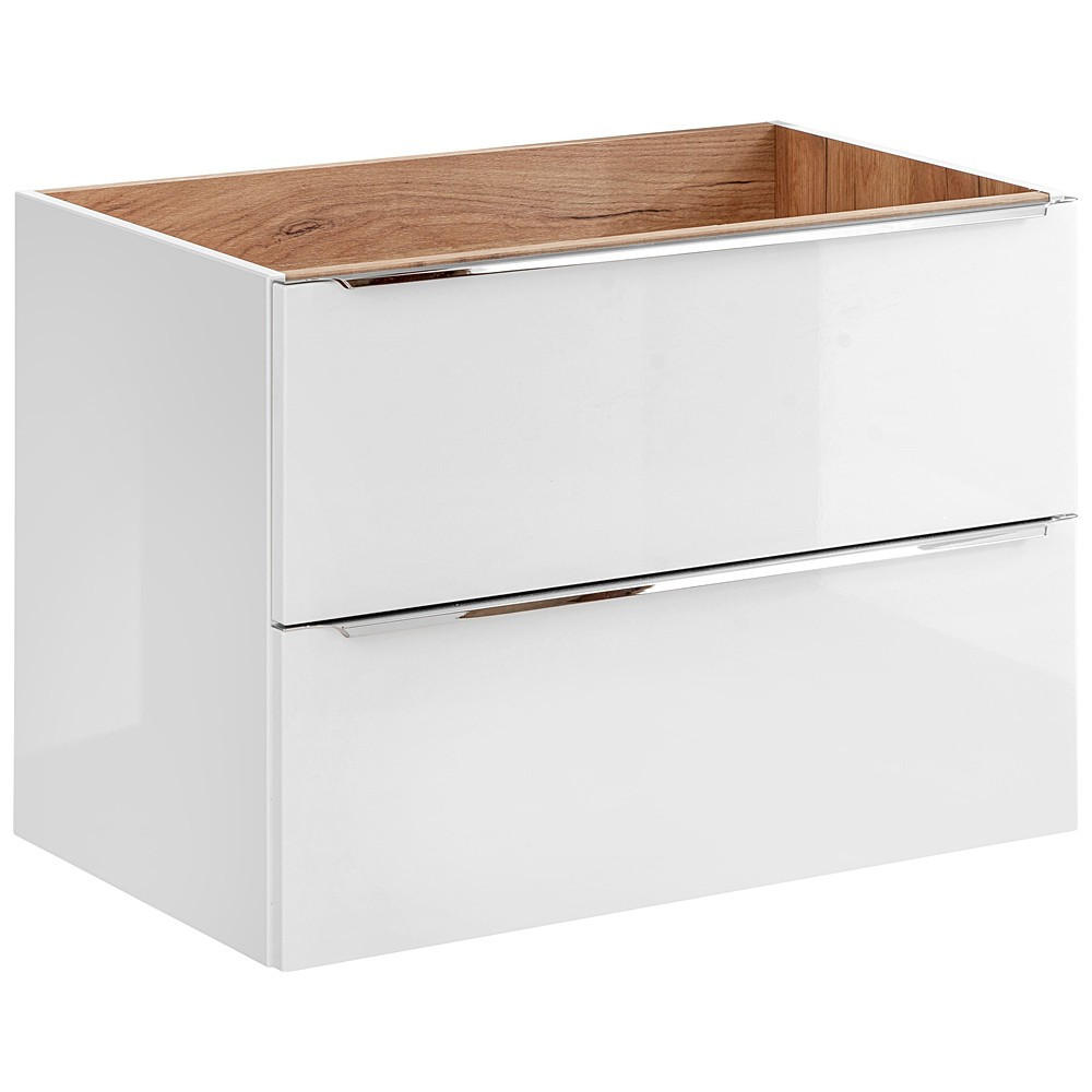 WASCHBECKENSCHRANK Toskana-56 - Weiß, Holzwerkstoff (80/57/46cm) - Lomado