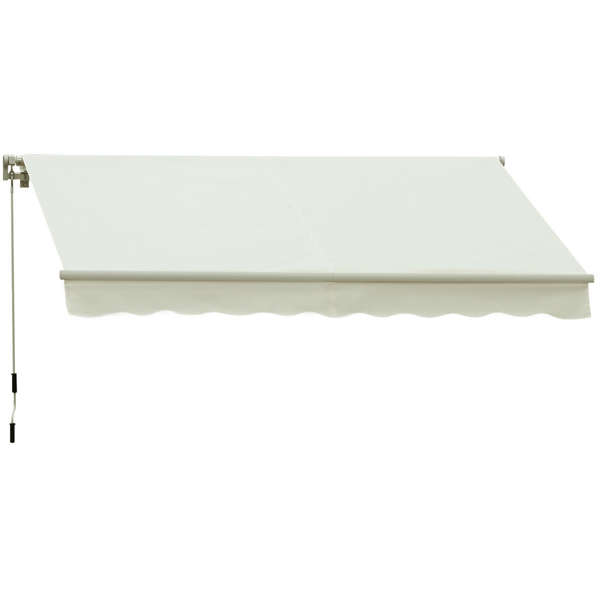 MARKISE DE-13901 mit Kurbel, manuell 295 / 245 cm, Winkel 45°-85° Creme - Creme, Metall (245/1/295cm) - ComfortXL