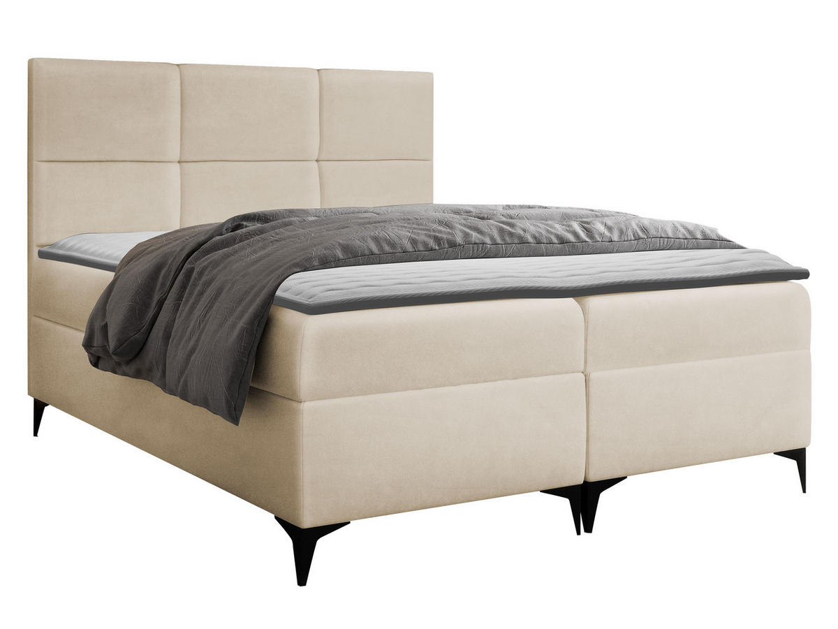 BOXBETT Fava - Naturfarben, Holz/Textil (160/200cm) - MIRJAN24
