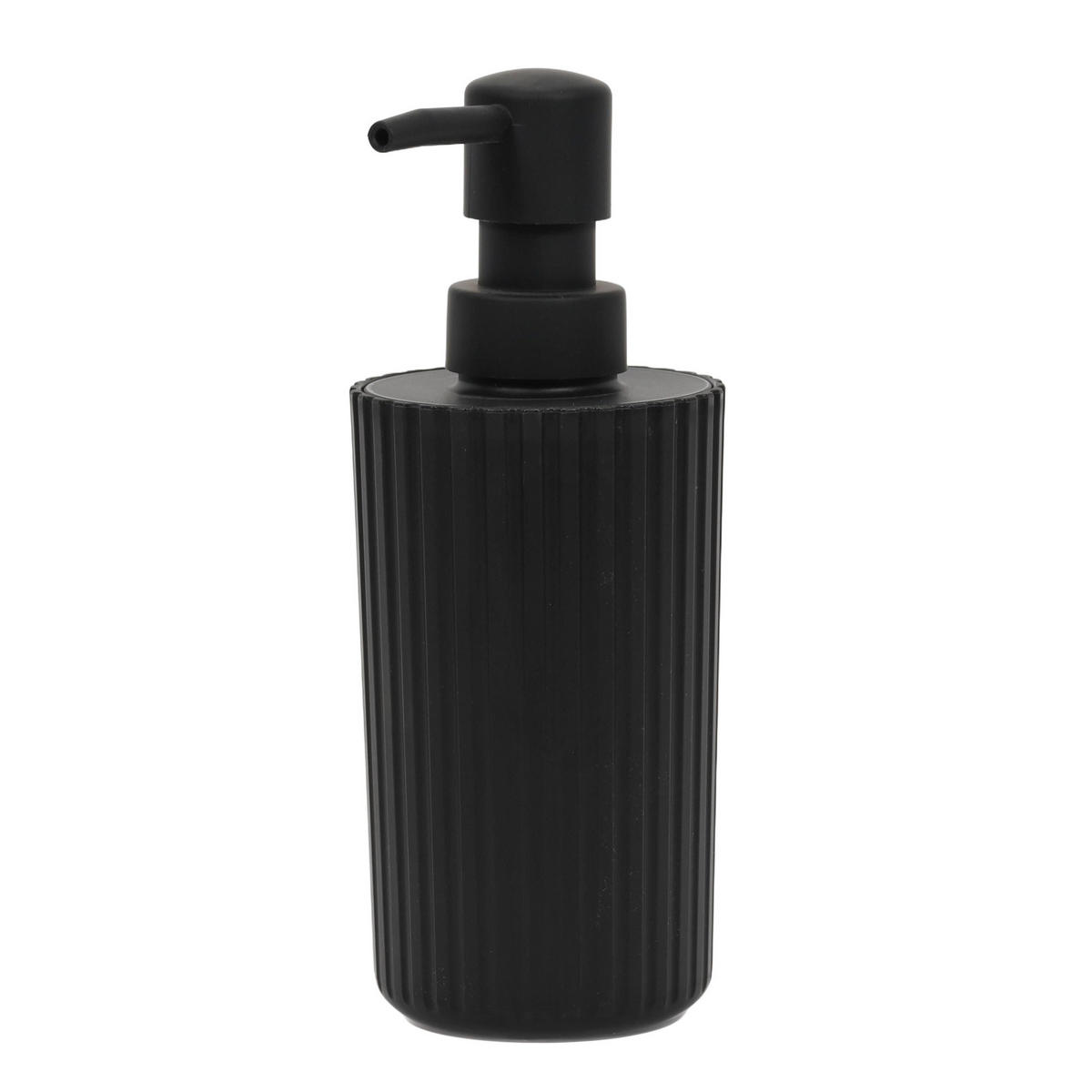 SPENDER für Flüssigseife 7/7/18 cm - Schwarz, Kunststoff (7/18/7cm) - Allstar
