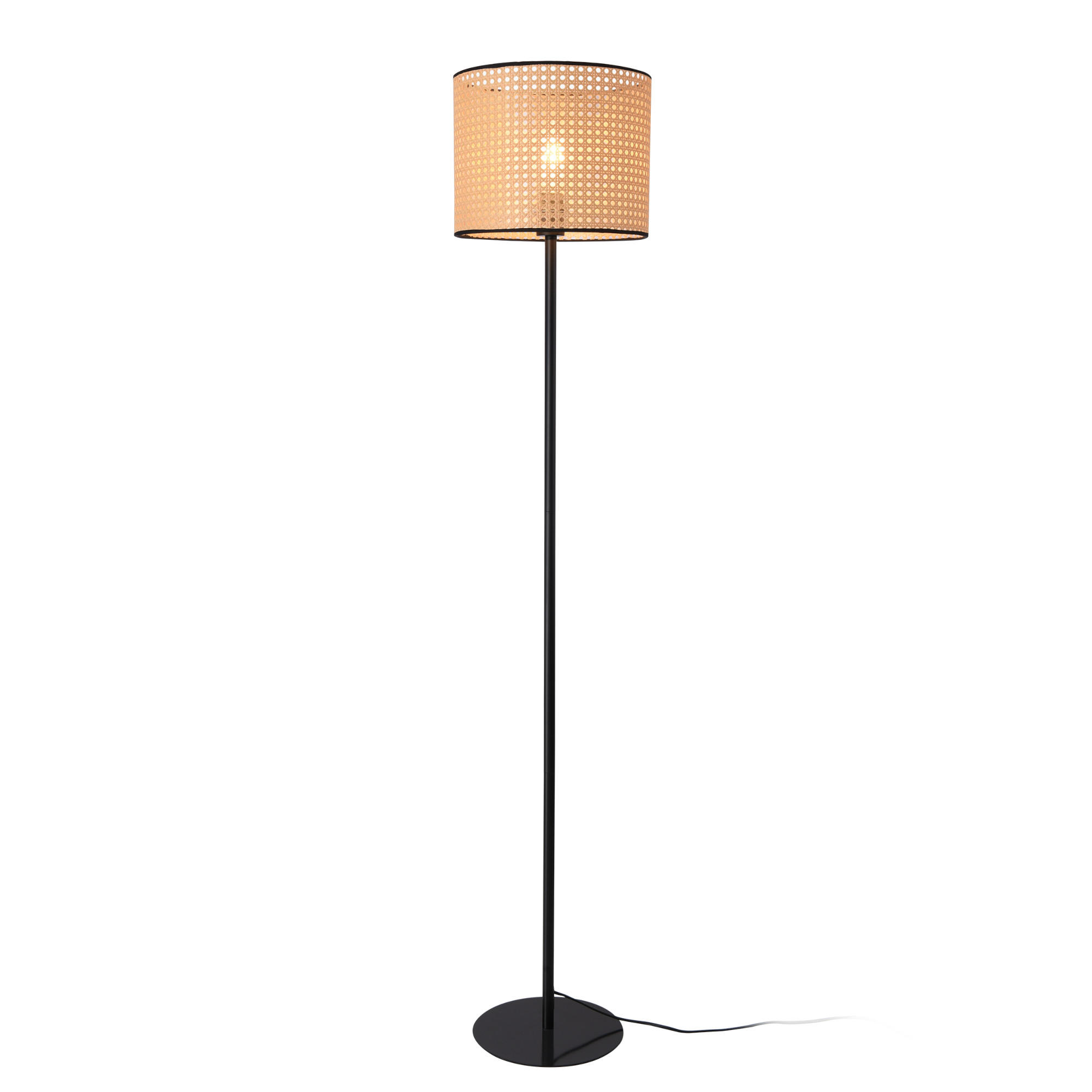 STEHLEUCHTE Helens - Beige, Kunststoff (30/30/154cm) - lux.pro