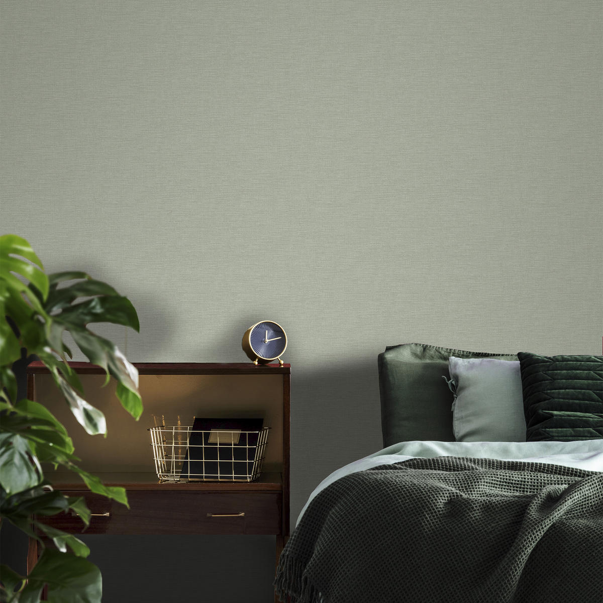 VLIESTAPETE Extra Breit - Garn Salbei 10mx104cm - Grün, Papier/Kunststoff (104/1000cm) - Superfresco Easy