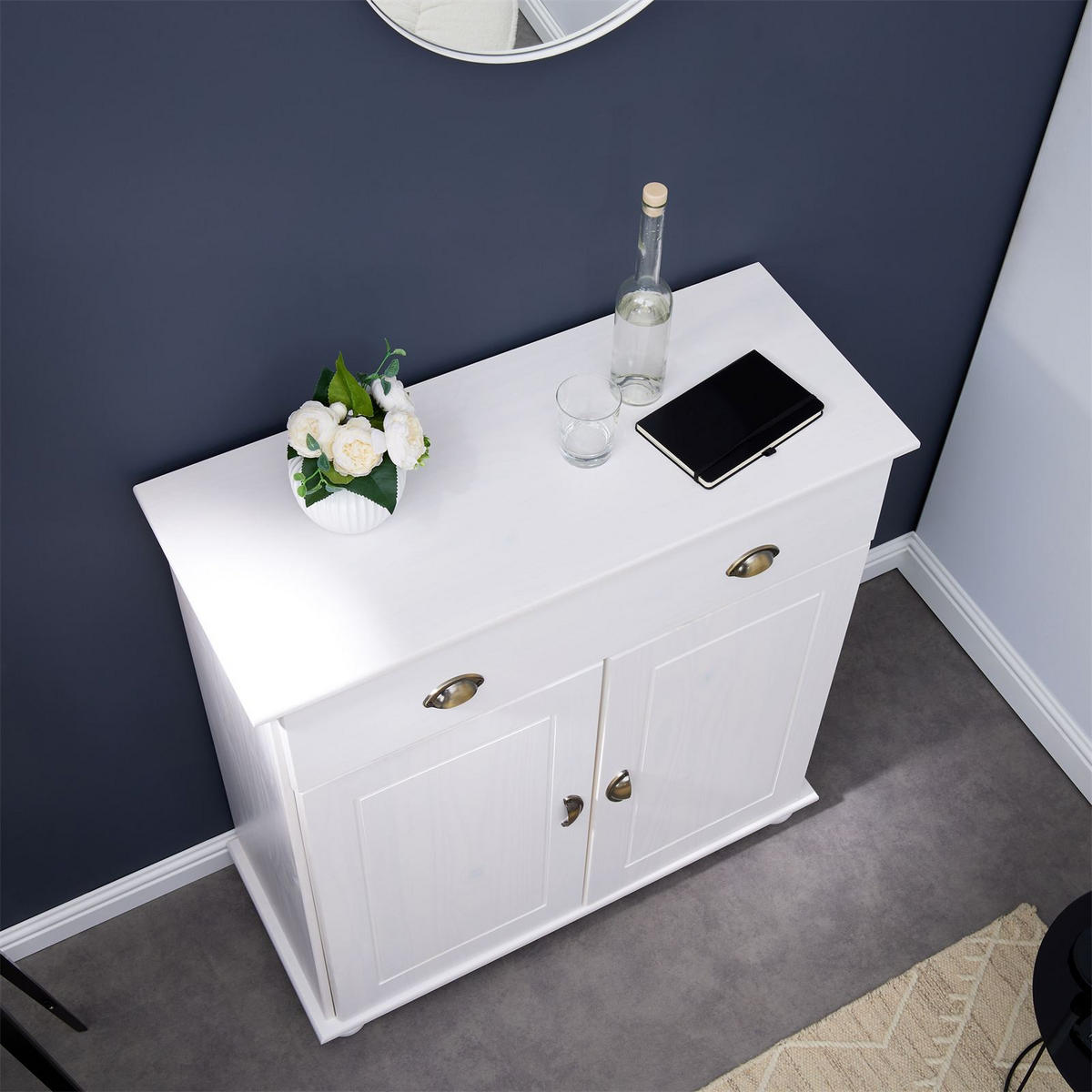 KOMMODE COLMAR - Weiß, Holz (90/97/39cm) - IDIMEX