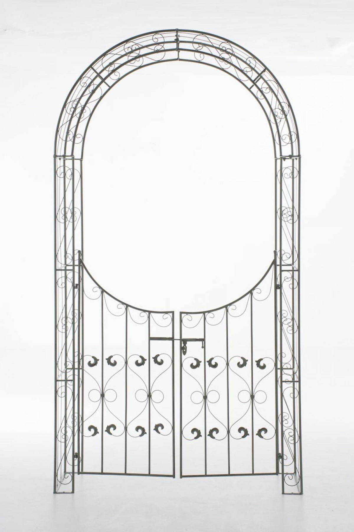 ROSENBOGEN Metall Antik-Grün - Grün, Metall (135/245/41.5cm) - CLP