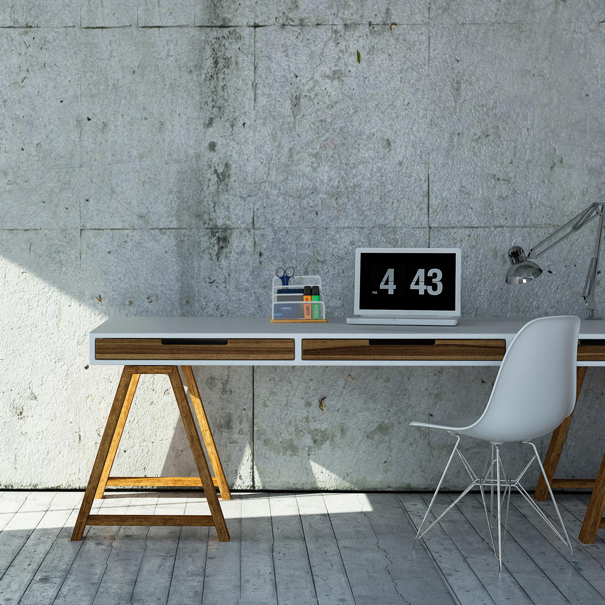 BRIEFHALTER - Weiß, Holz/Metall (10/18.5/15cm) - Relaxdays