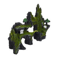 DEKORÁCIA akvária - čierna, plast (23.5/17/8.5cm) - Relaxdays