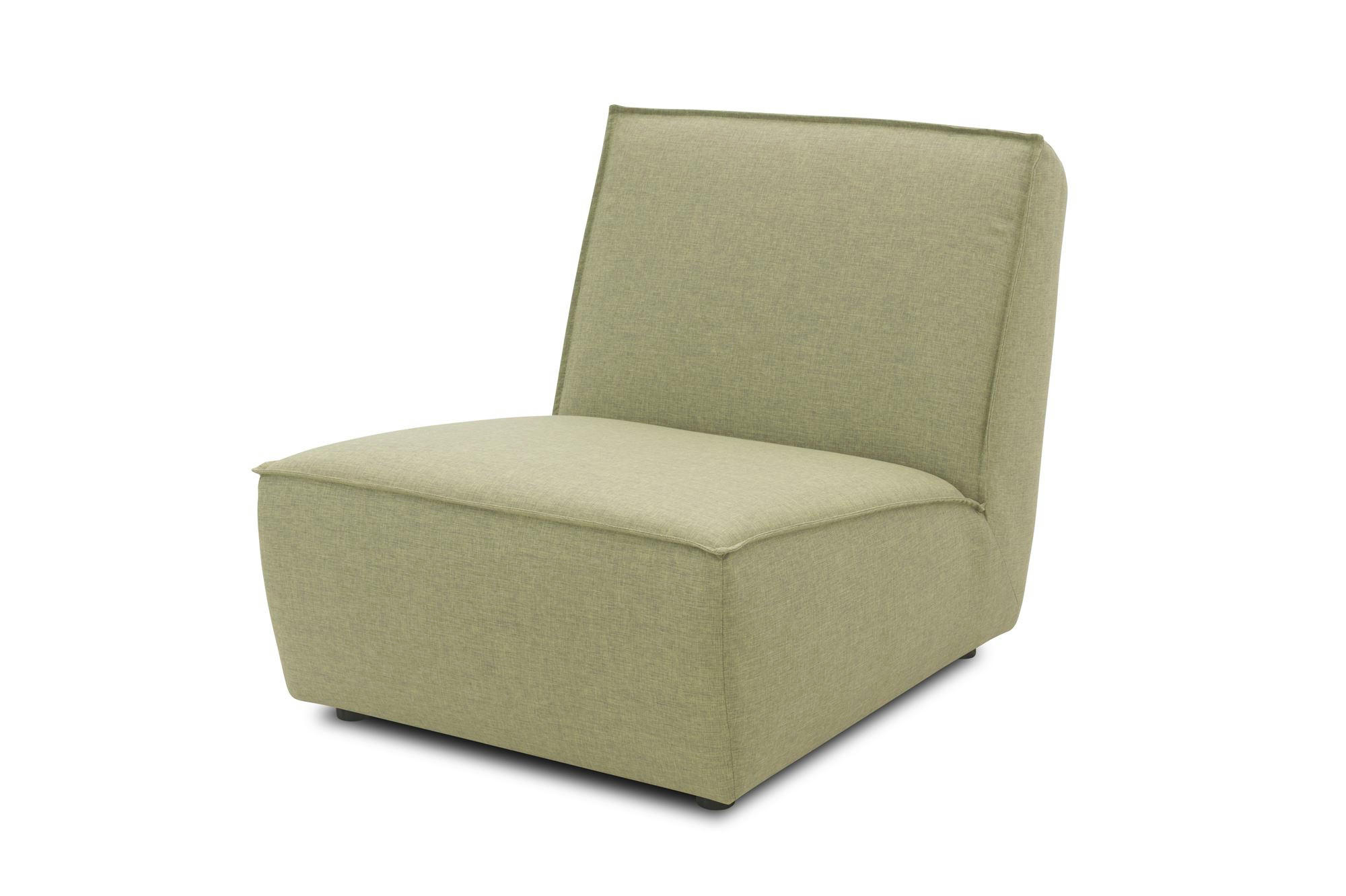 GARTENLOUNGE-SESSEL Brunhilda 76x76x102 mit Outdoorbezug in grün - Grün, Kunststoff (76/76/102cm) - 58aufmkessel