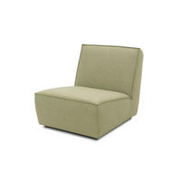 GARTENLOUNGE-SESSEL Brunhilda 76x76x102 mit Outdoorbezug in grün - Grün, Kunststoff (76/76/102cm) - 58aufmkessel