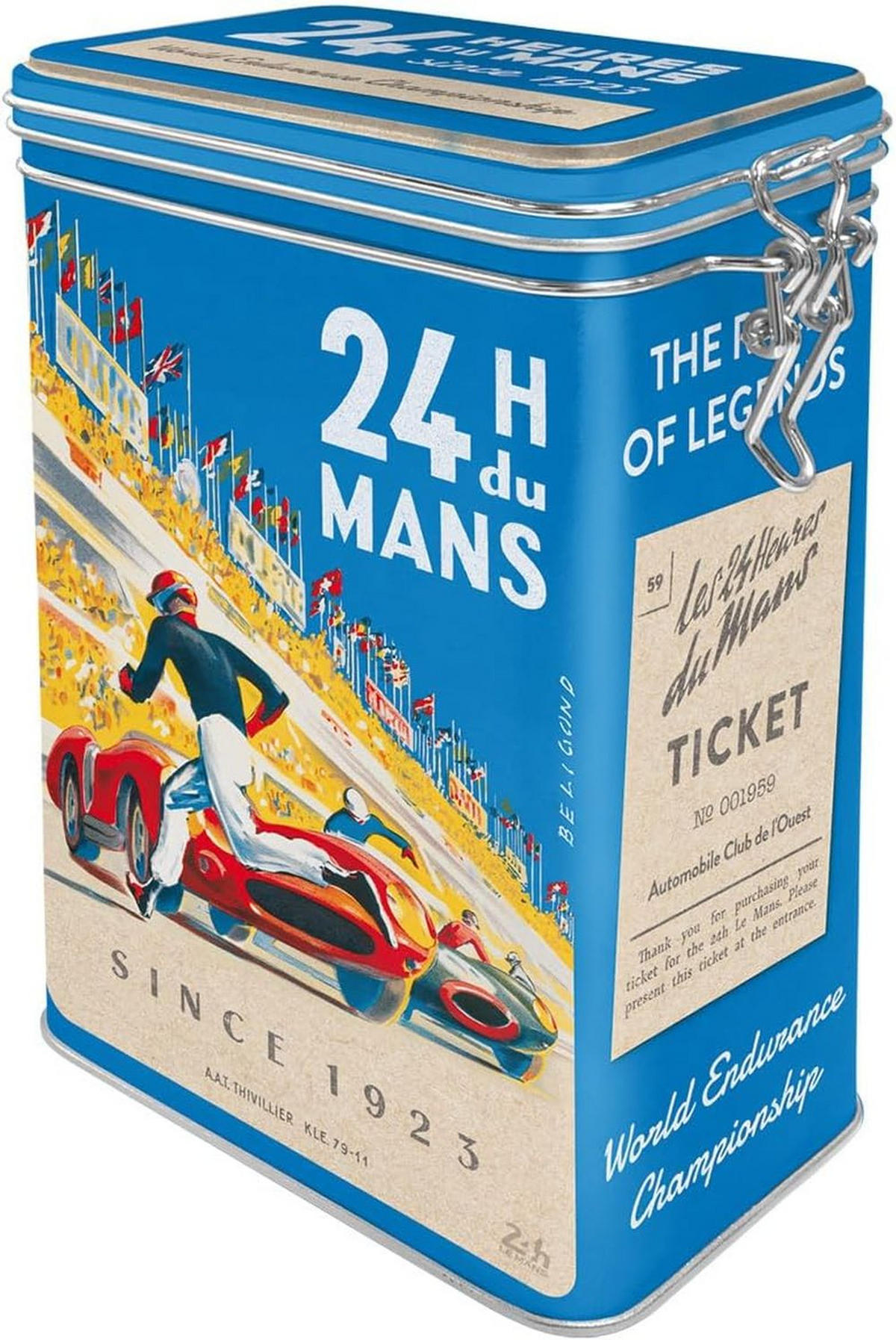 AROMADOSE 24h Le Mans Racing Poster Blue - Multicolor, Metall (11/17.5/7.5cm) - Nostalgic-Art