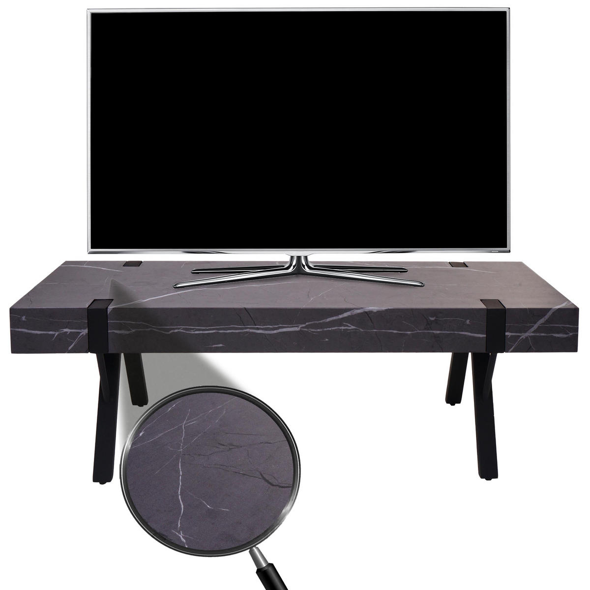 TV-RACK Grau - Grau, Holz (120/42/40cm) - MCW
