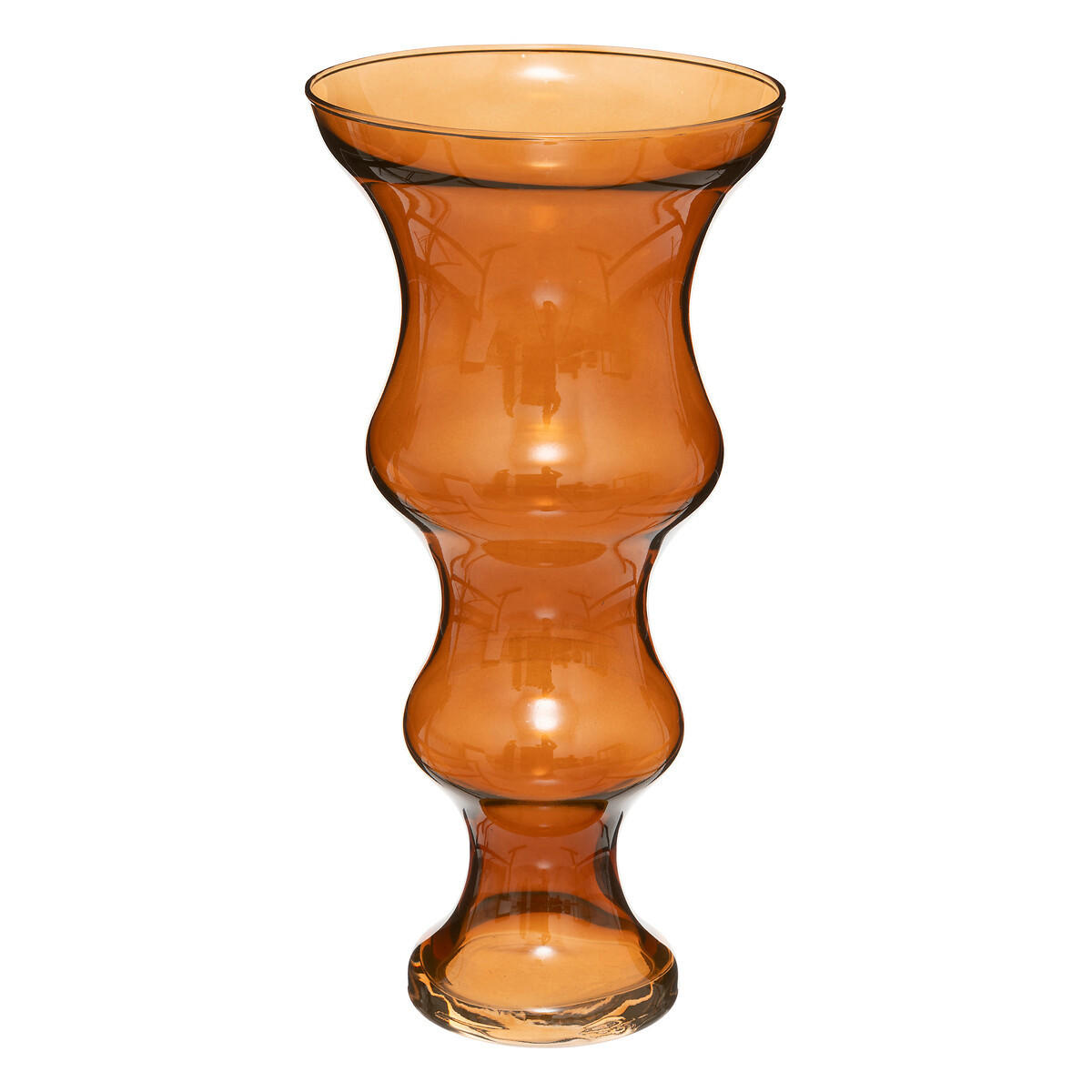 VASE MatalI 36 cm - Bernsteinfarben, Glas (15.2/35cm) - Atmosphera Createur d´interieur