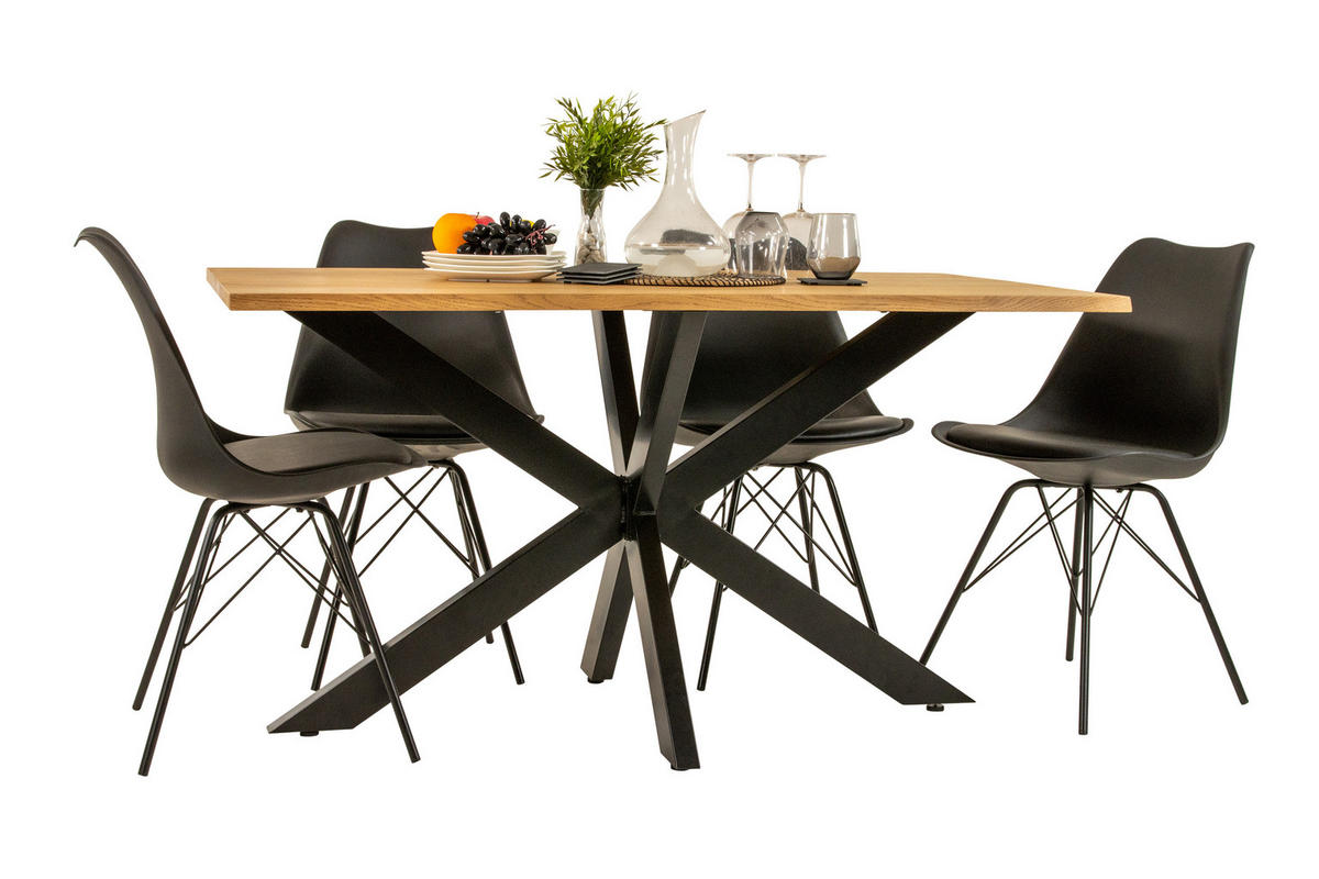 ESSTISCH SALVADOR - Eichefarben/Beige, Holz (90/180/77cm) - SAM