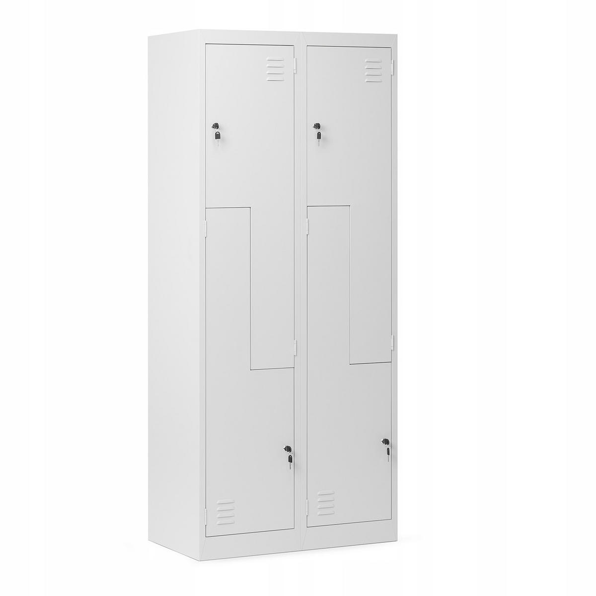 SCHLIESSFACHSCHRANK JULIA - Grau, Metall (80/185/45cm) - Jan Nowak