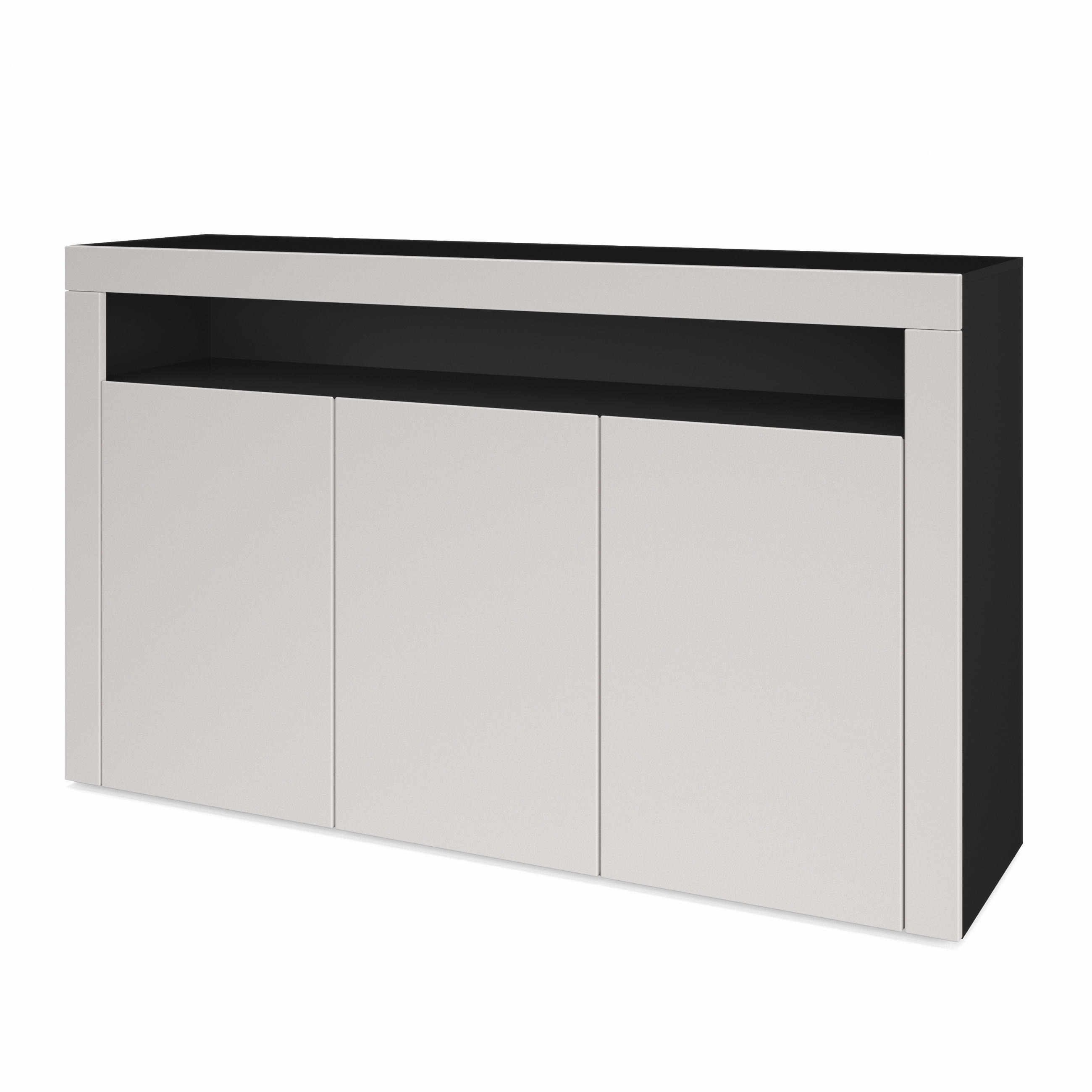 SIDEBOARD Valencia Cashmere / Cashmere - Kaschmir, Holzwerkstoff (155/92/40cm) - Vladon