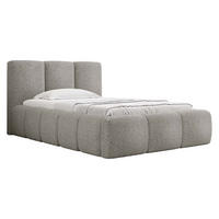 POLSTERBETT Kevson Boucle 90 - Grau, Holz (90/200cm) - MIRJAN24