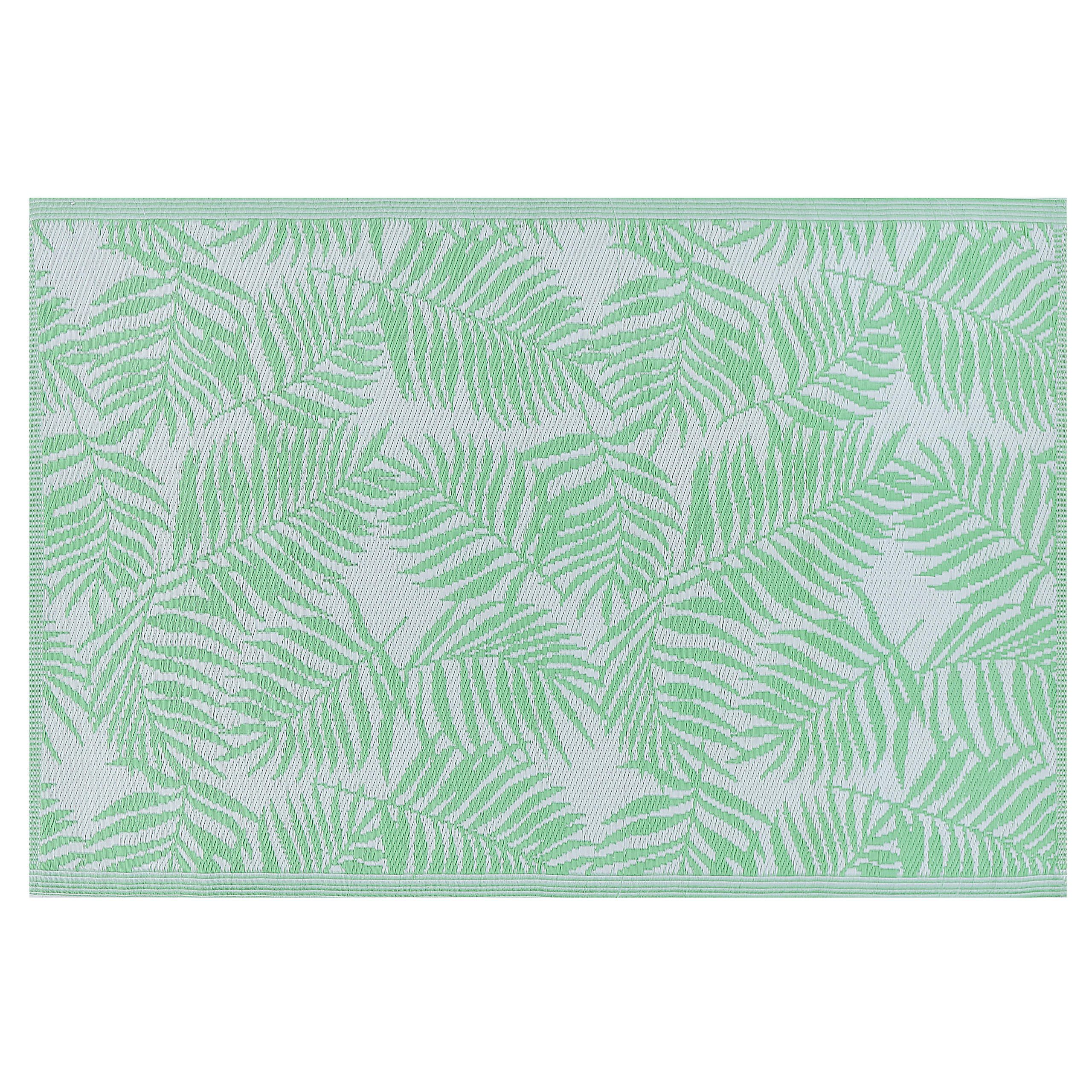 OUTDOOR-TEPPICH Kota 180/120 cm - Hellgrün, Kunststoff (120/180cm) - Beliani