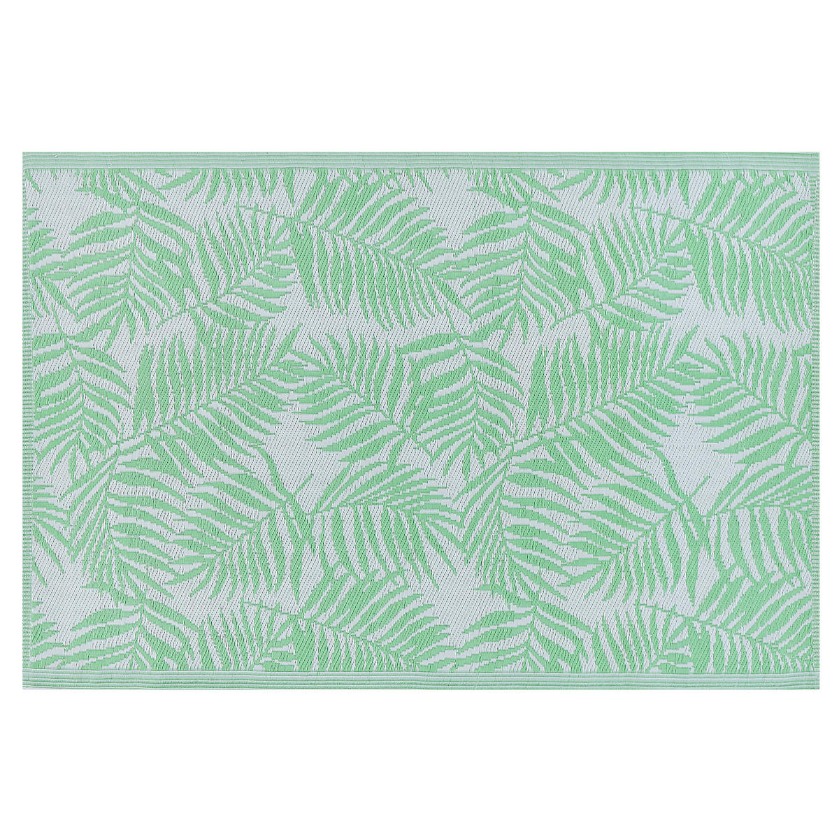 OUTDOOR-TEPPICH Kota 180/120 cm - Hellgrün, Kunststoff (120/180cm) - Beliani