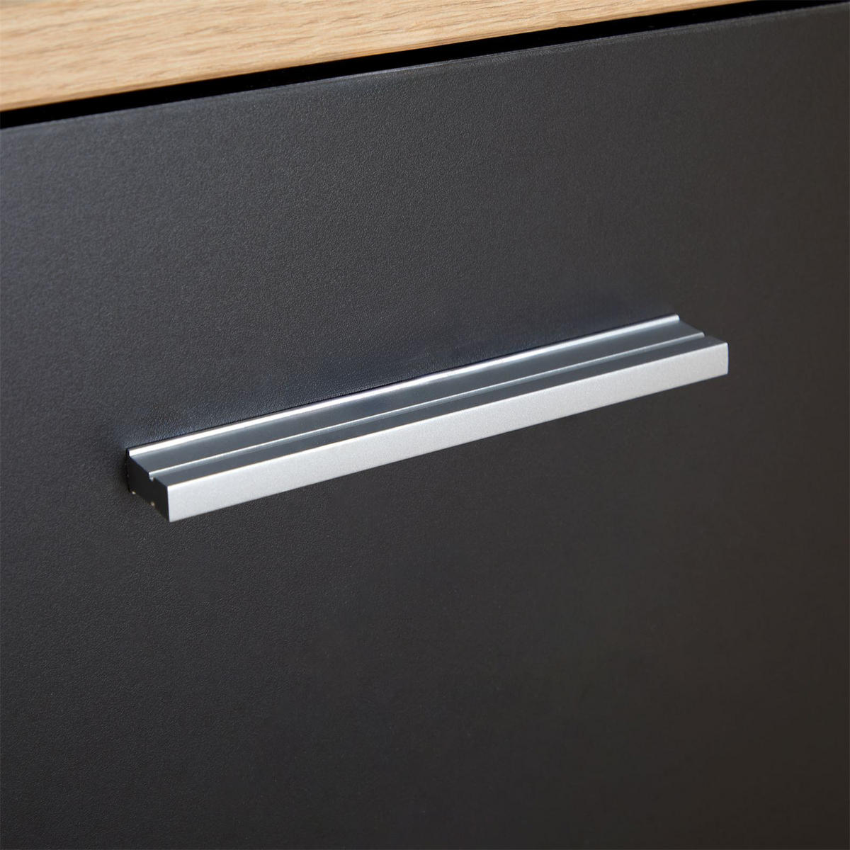 SITZBANK BILBAO - Dunkelgrau, Holzwerkstoff (90/40/34cm) - CARO-Möbel