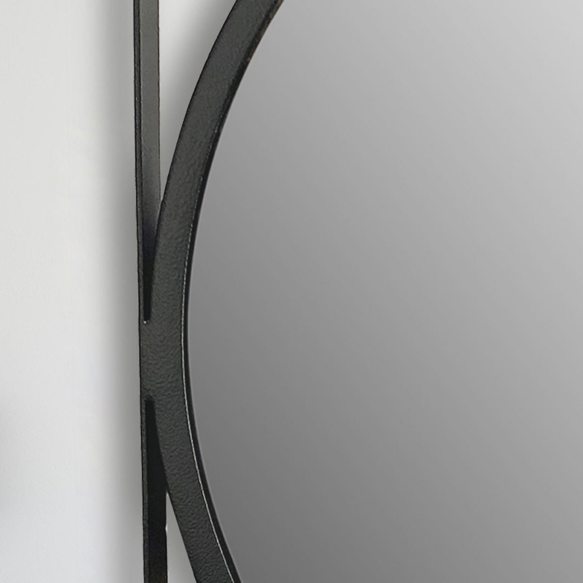 WANDSPIEGEL Rund Metall Schwarz 54x54 cm Quadratischer Rahmen - Schwarz, Glas (54/54/3cm) - KADIMA DESIGN