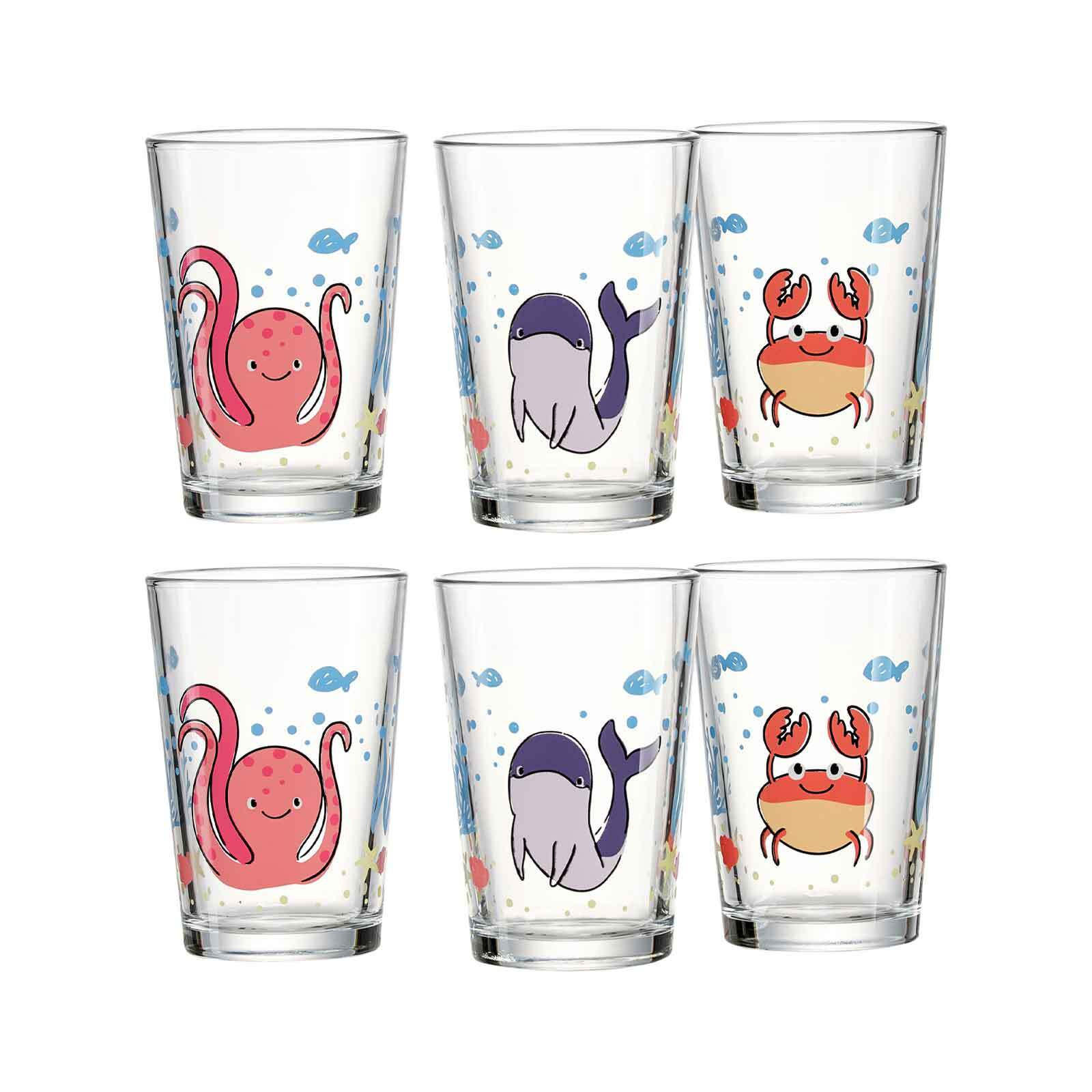 KINDERGLÄSER Unterwasserwelt bunt 205 ml 6er Set - Multicolor, Glas (0.205L) - Ritzenhoff Breker
