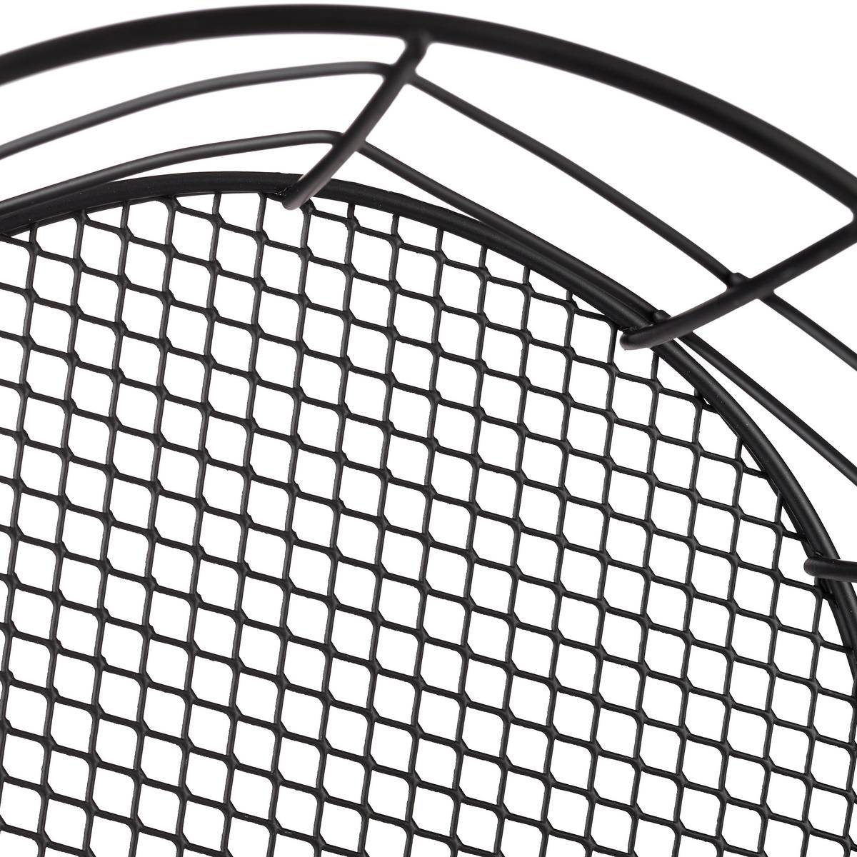 DRAHTKORB - Schwarz, Metall (22/12.5/22cm) - Relaxdays