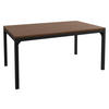 COUCHTISCH Mocca 1 - Nussbaumfarben/Schwarz, Holzwerkstoff/Metall (60/100/50cm) - MIRJAN24