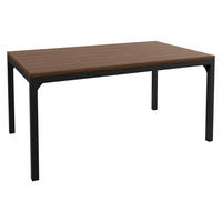 COUCHTISCH Mocca 1 - Nussbaumfarben/Schwarz, Holzwerkstoff/Metall (60/100/50cm) - MIRJAN24