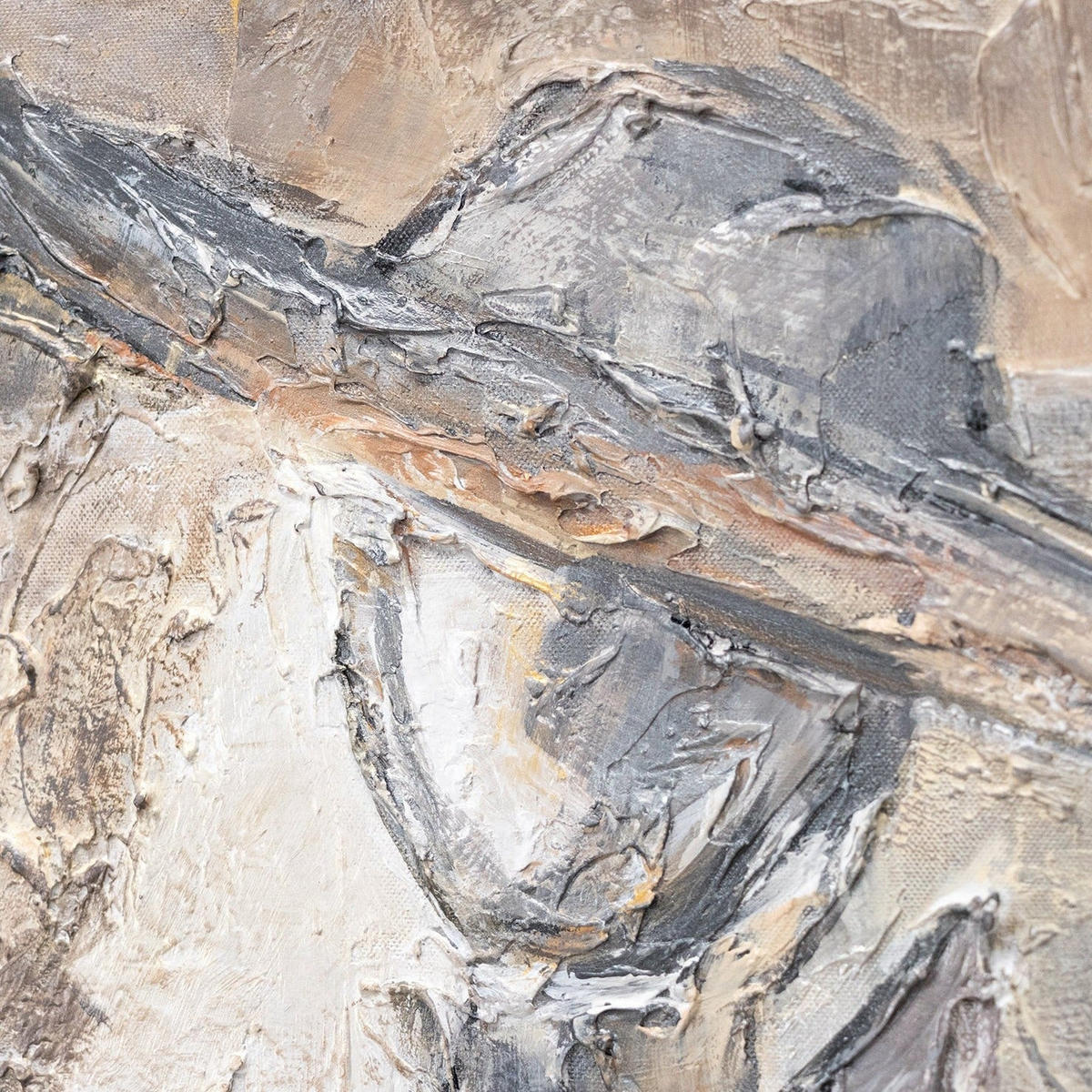 GEMÄLDE Pärchen Schattenfugenrahmen Grau 120x80 cm - Grau, Holz (120/80cm) - YS-art gallery