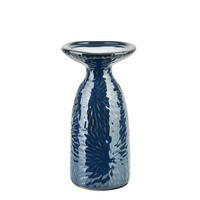 KERZENSTÄNDER Yarine Blau 11/10/20 cm Keramik - Blau, Keramik (10/20/11cm) - Mondex