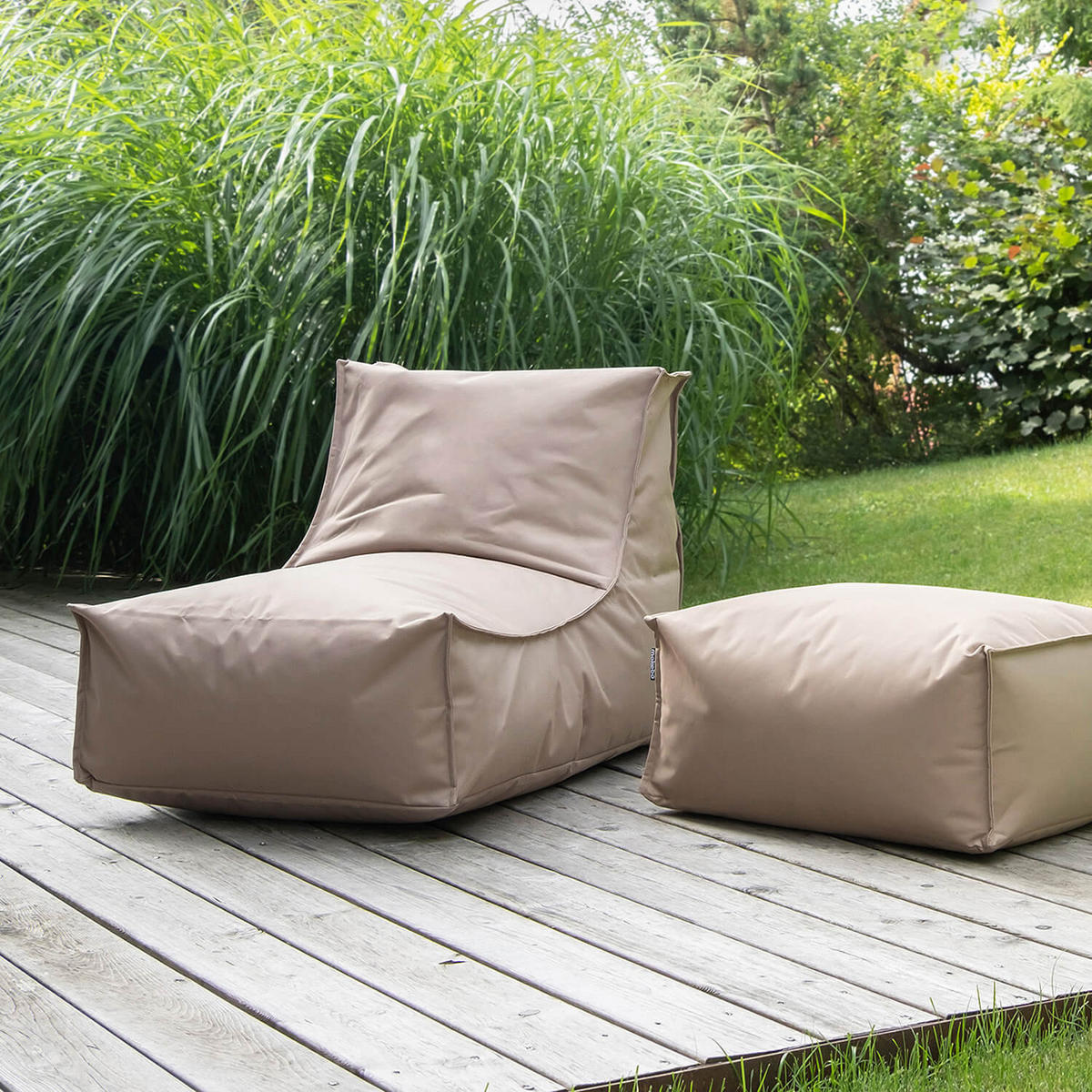 POUF Der Ruhepouf - Anthrazit, Textil (60/40/60cm) - Mokebo